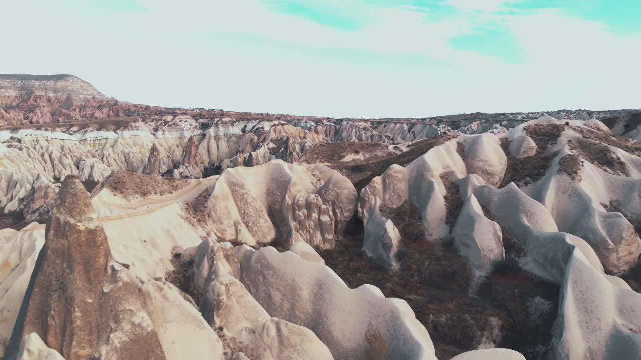 美丽的火山山脉，世界遗产，卡帕多西亚视频素材