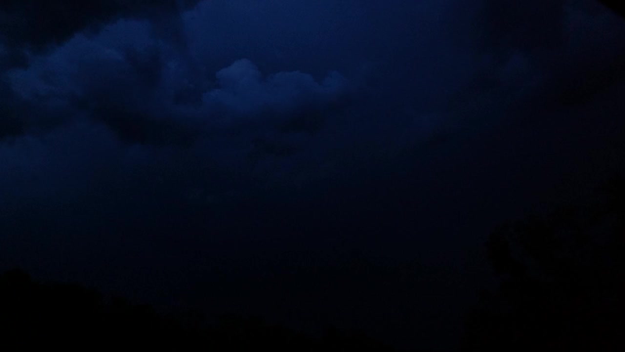 晚上雷雨视频素材