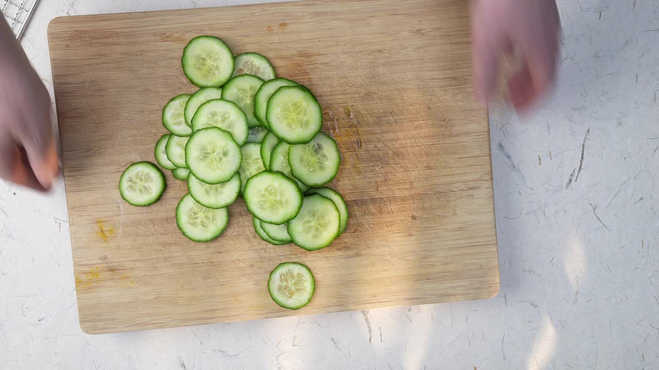 黄瓜芯片制备视频素材