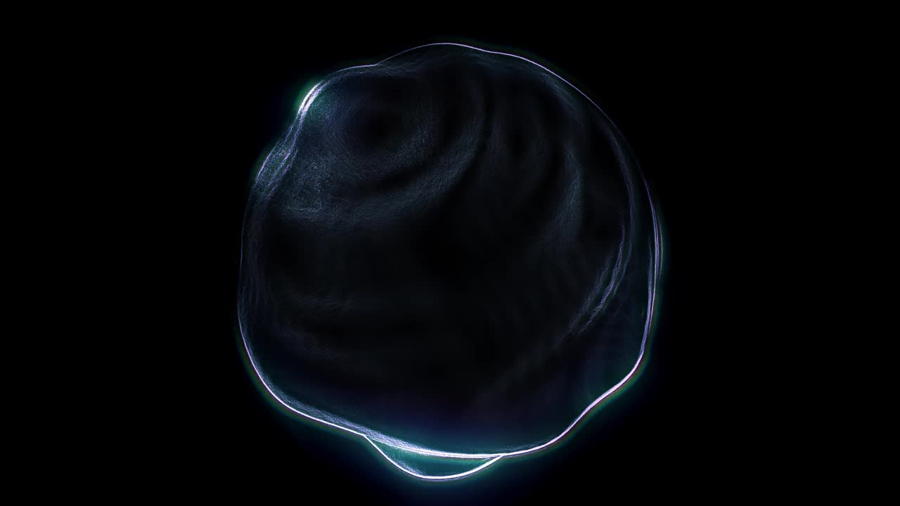 科幻氖发光球颗粒扩散效果视频素材