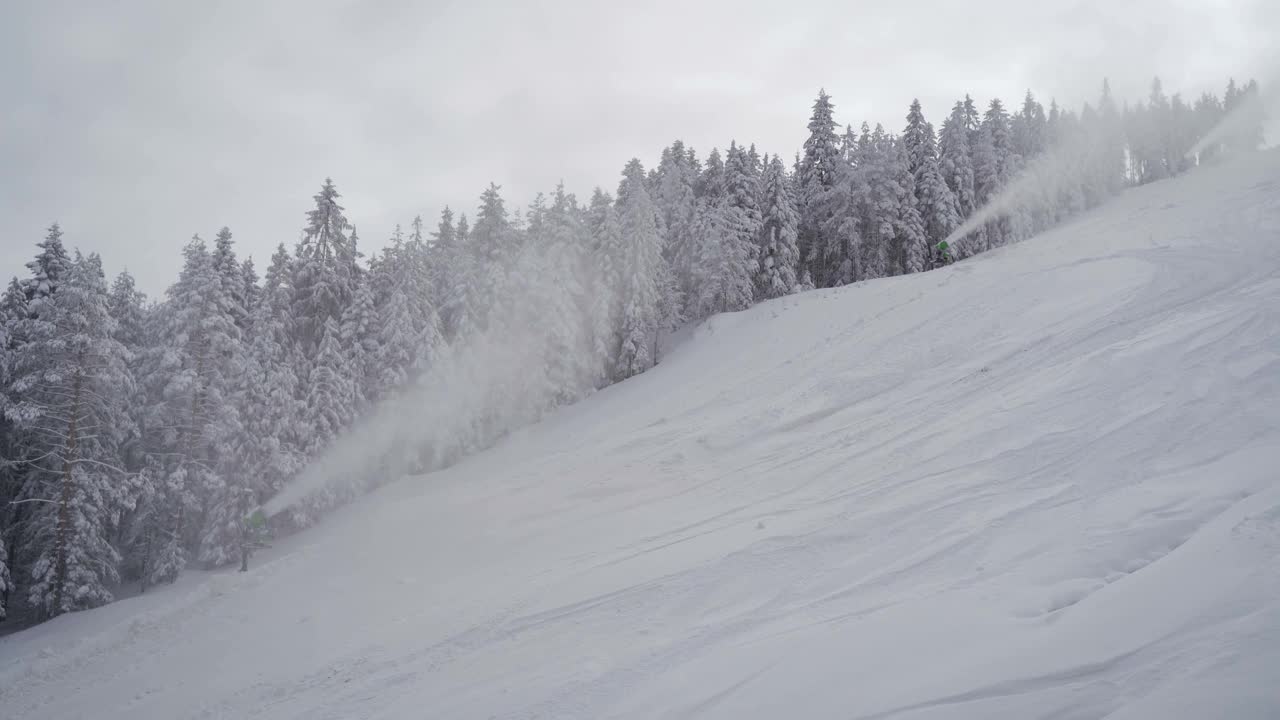 制雪机视频素材