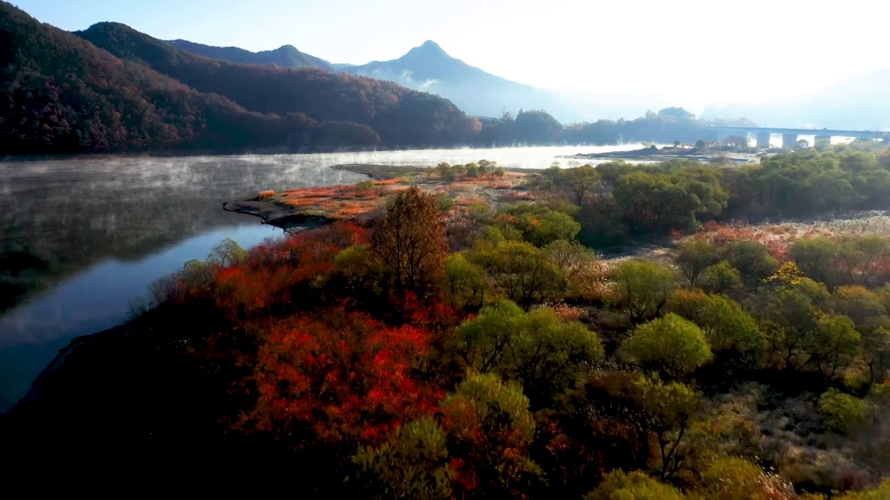 永达湖风光/济南郡，全拉岛，韩国视频素材