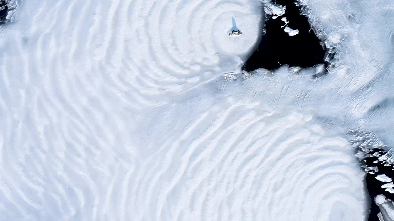 湖冰模式视频素材