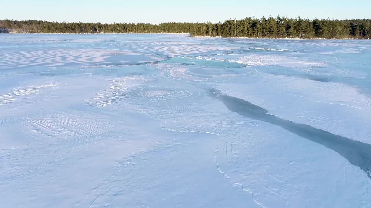 湖冰模式视频素材