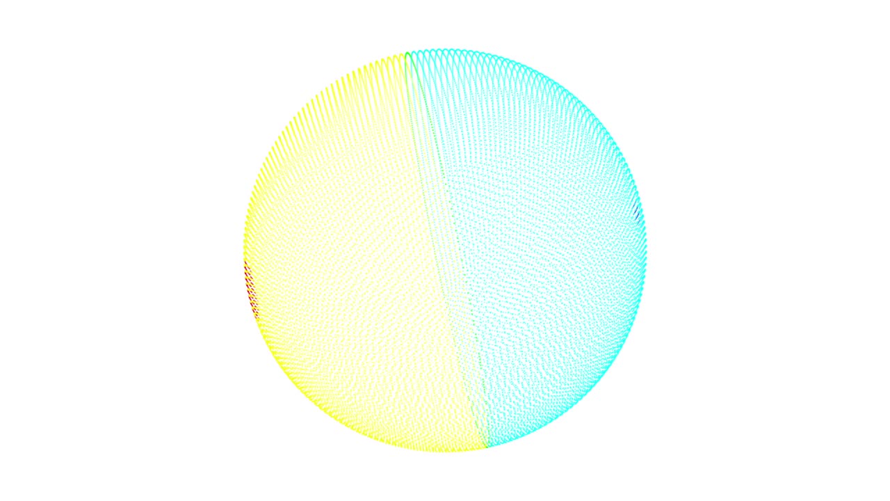 将健康细胞转化为癌症的概念。�计算机生成几何动画。白色的3D球体视频素材