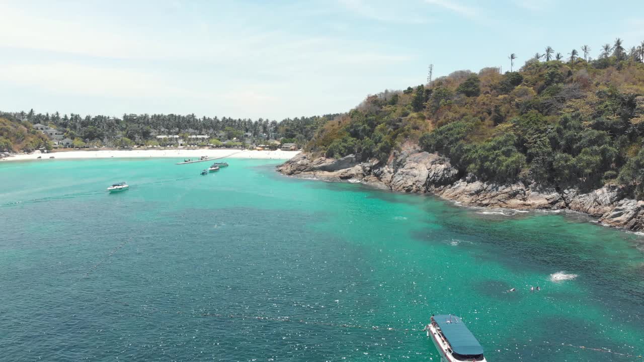 拉查岛的热带海滩。天国的度假目的地视频素材