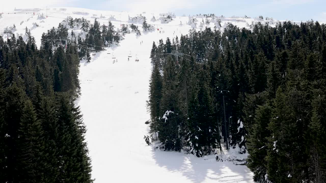 滑雪胜地视频素材