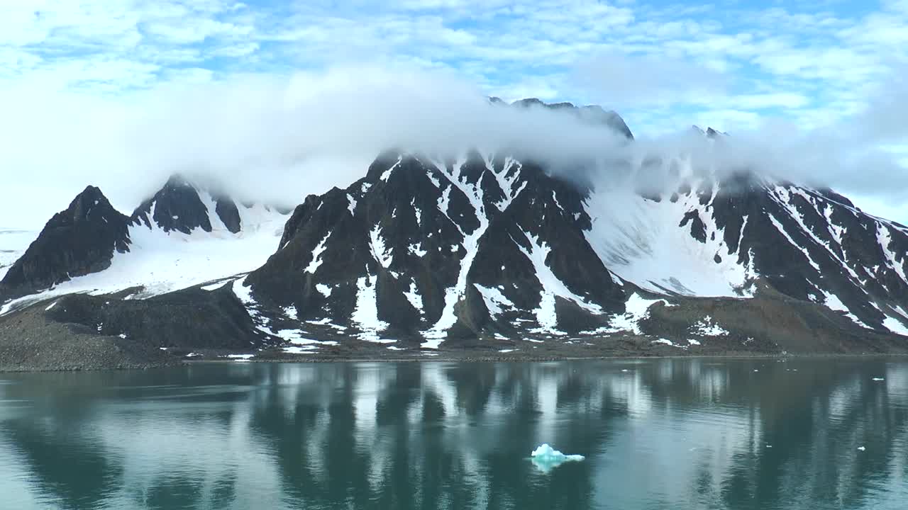 冰川和北纬山脉视频素材