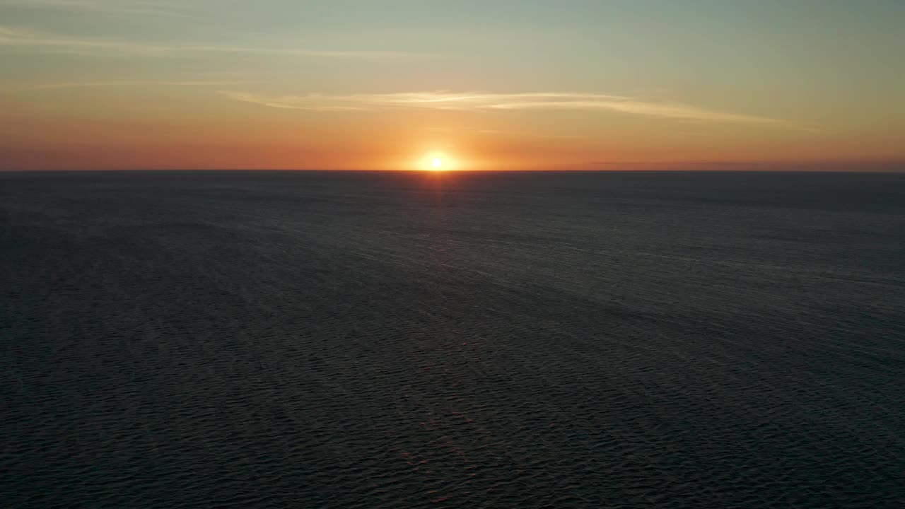 海上日落视频素材