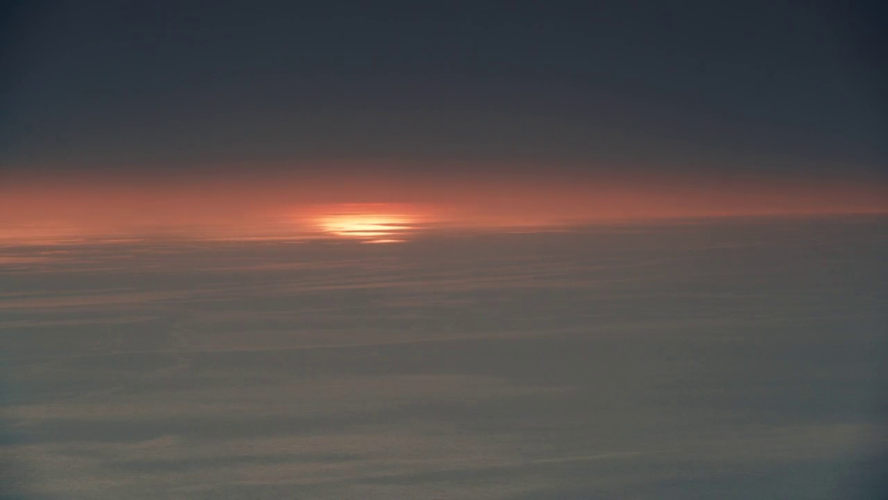 海面上的日落，时间流逝视频素材