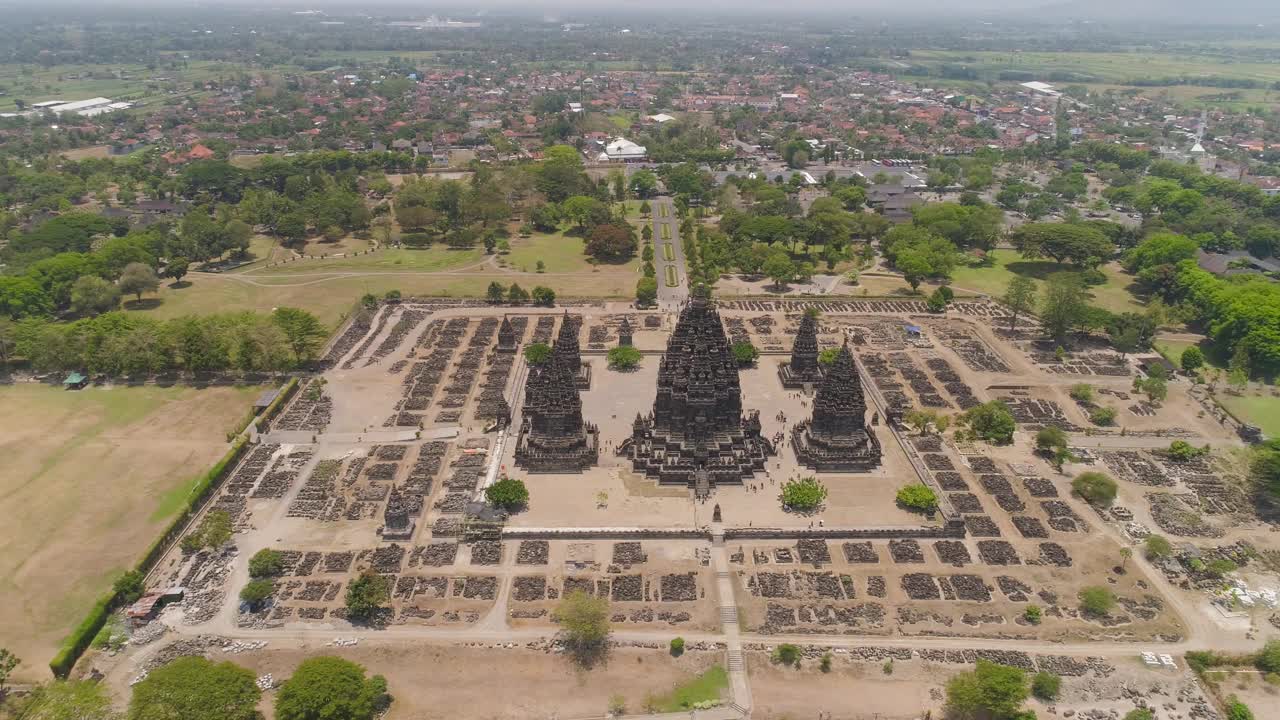 Prambanan寺庙，印度尼西亚Java视频素材