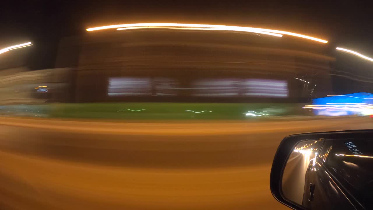 在曼谷驾驶Hyperlapse Side Mirror View 4k视频素材