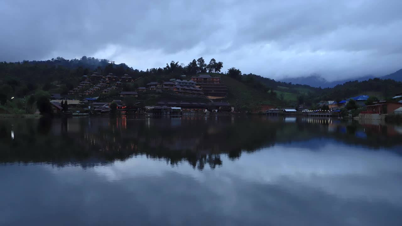 日落间隔拍摄视频素材