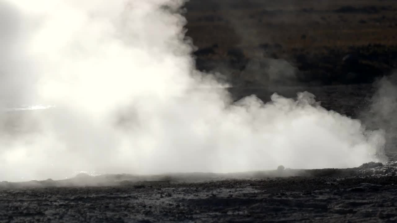 间歇泉El Tatio，阿塔卡马沙漠，智利，南美视频素材