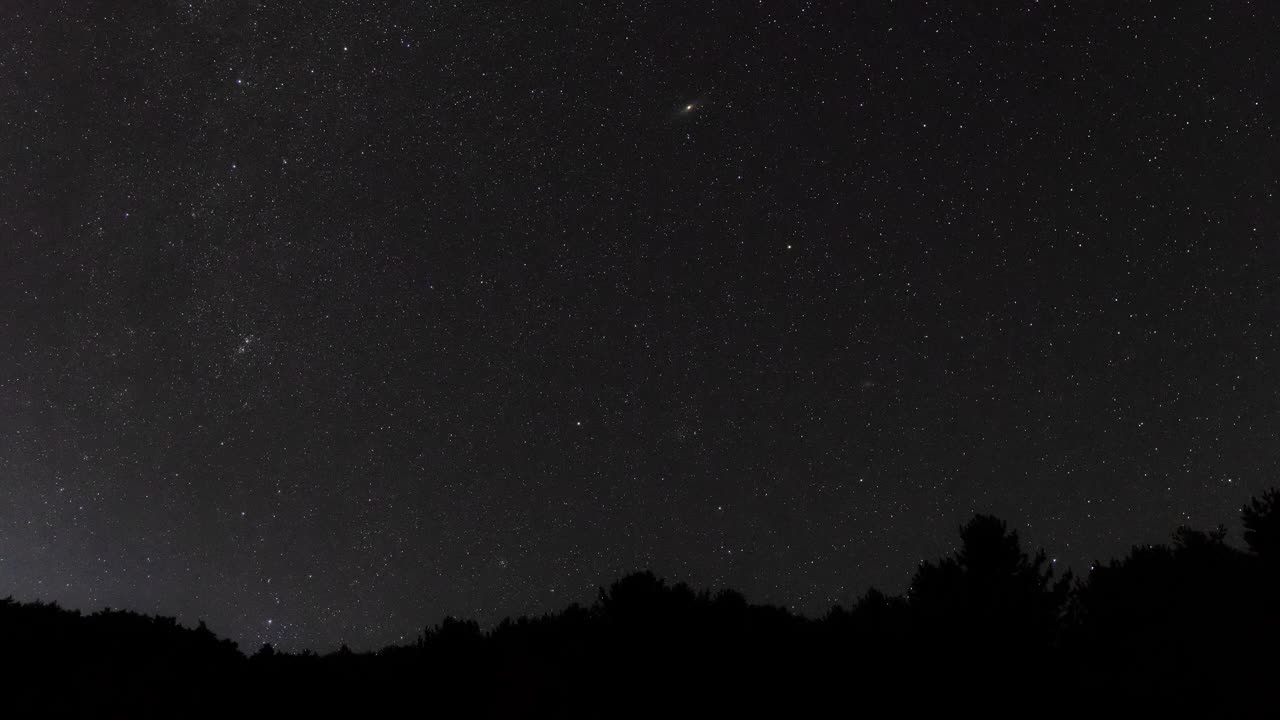 夜空风景/韩国江原道的Inje-gun视频素材