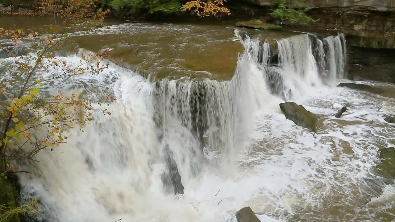 Tinkers Creek大瀑布圈视频素材