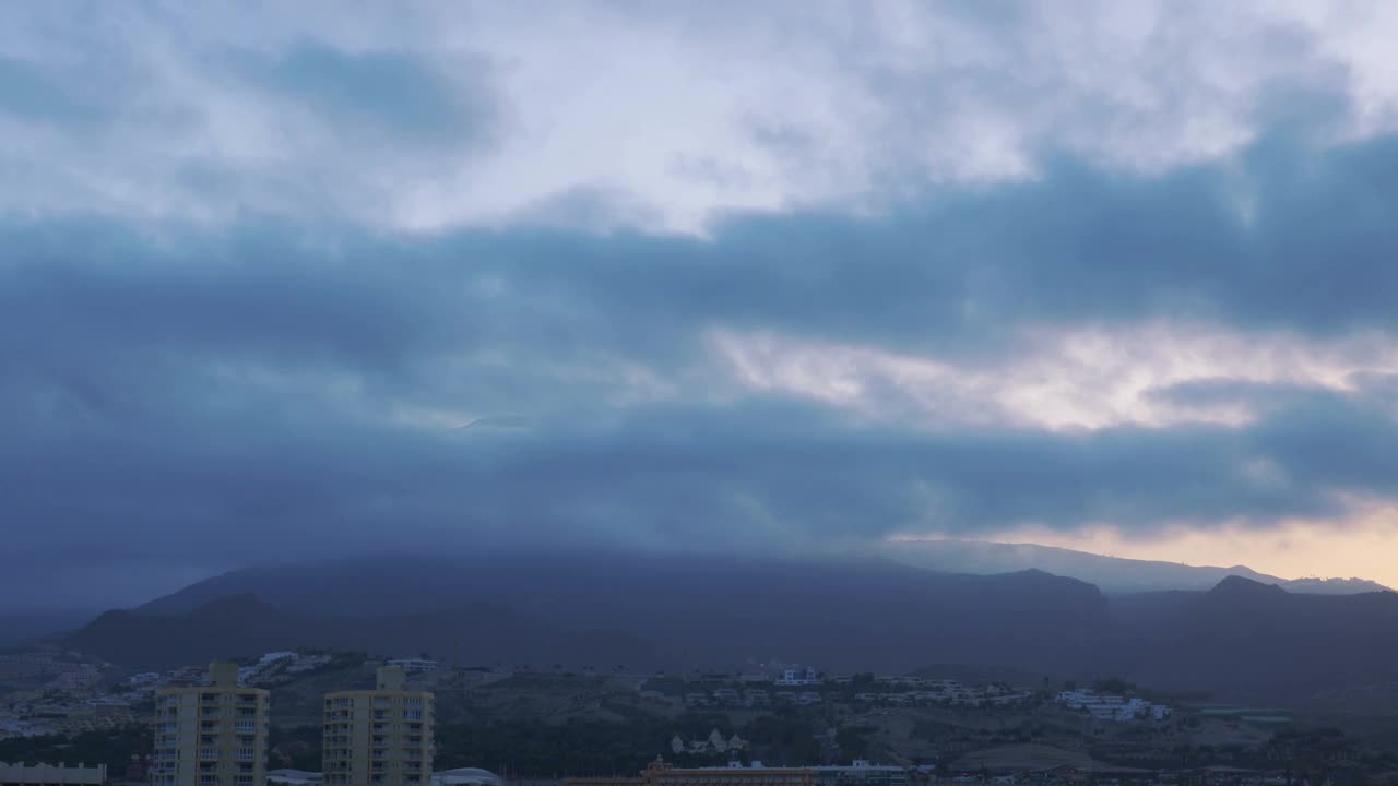 特内里费岛的泰德火山延时视频，4k视频素材