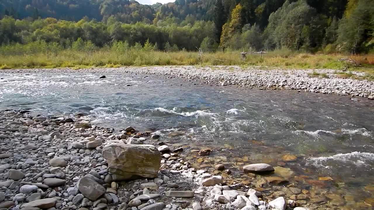 巴伐利亚的阿默河全景视频素材