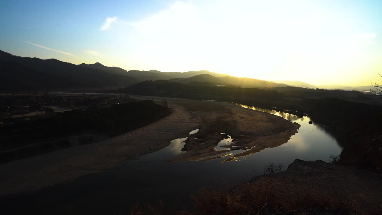 韩国的安东浩村视频素材