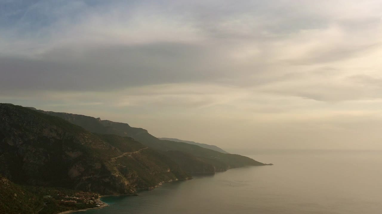 海洋和山脉视频素材