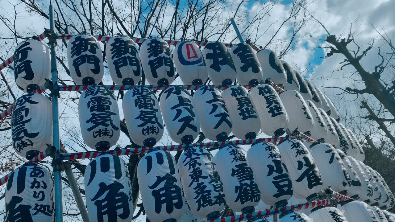 浅草神社-新年灯笼视频素材