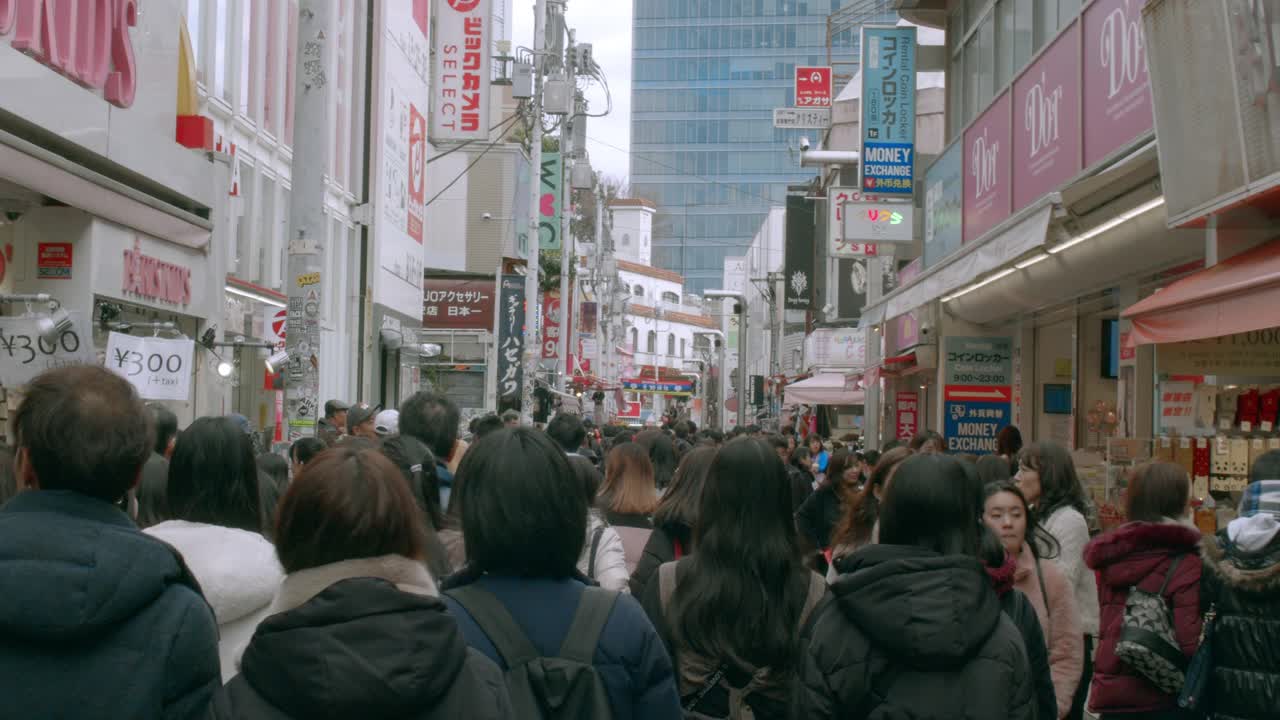 竹下街-原宿视频素材