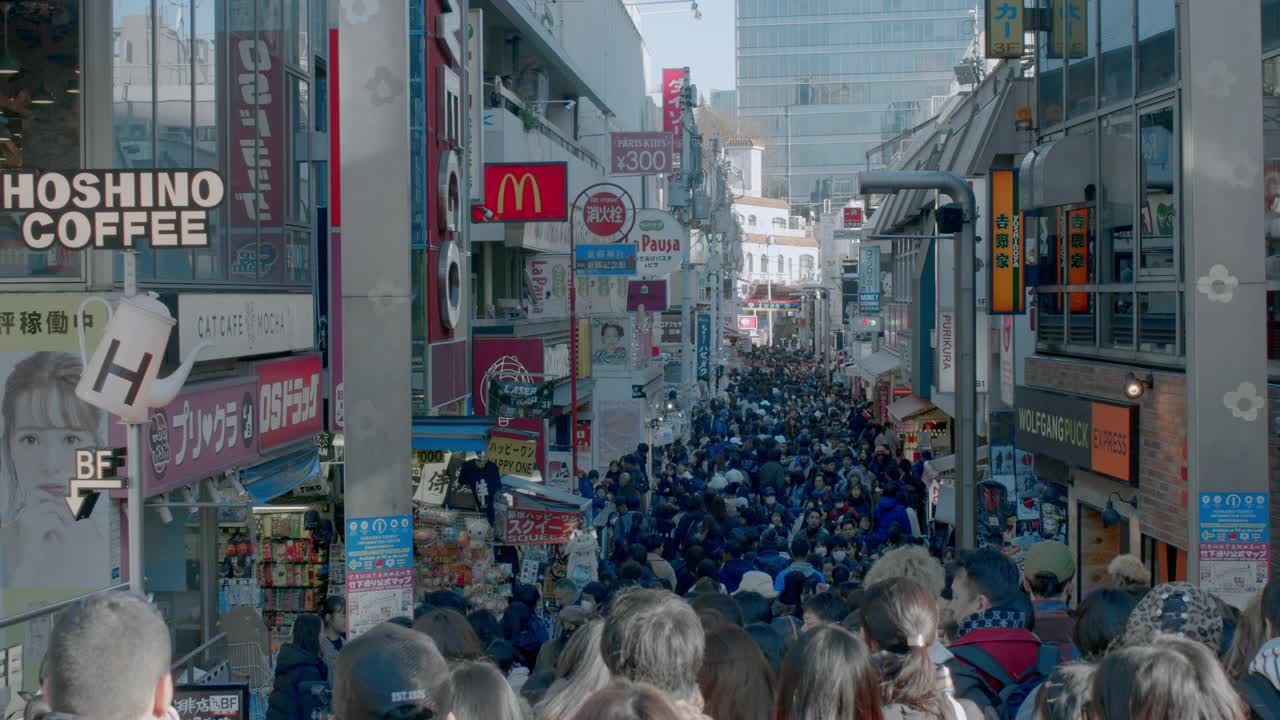 竹下街-原宿视频素材