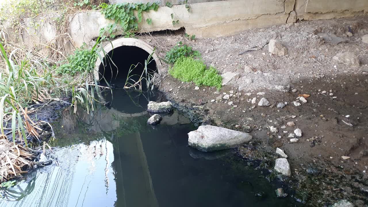 下水道和污水视频素材