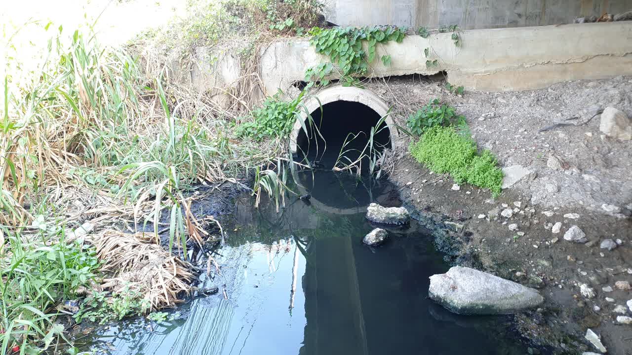 下水道和污水视频素材