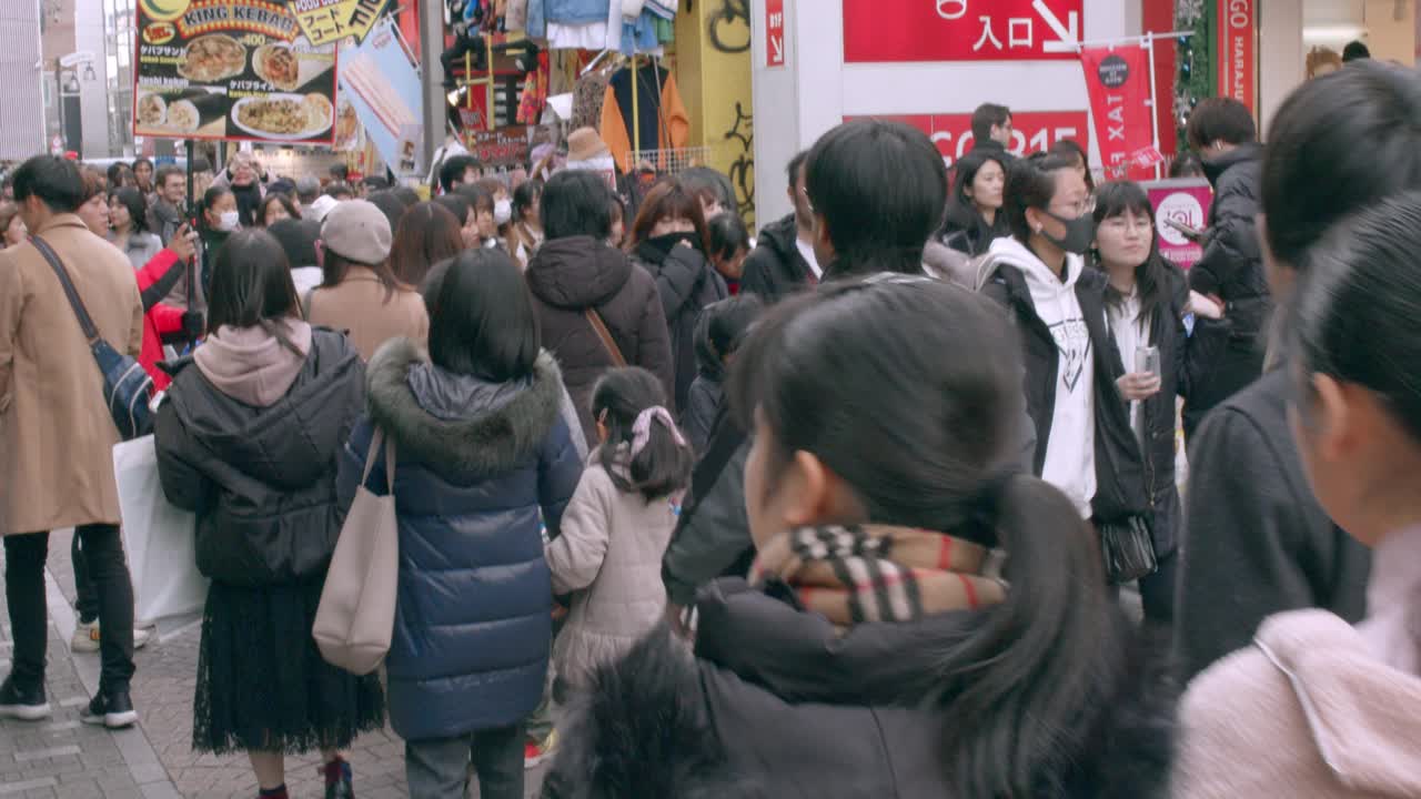 竹下街-原宿视频素材