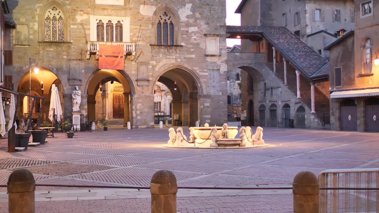 Bergamo alta，意大利Lombardy视频素材