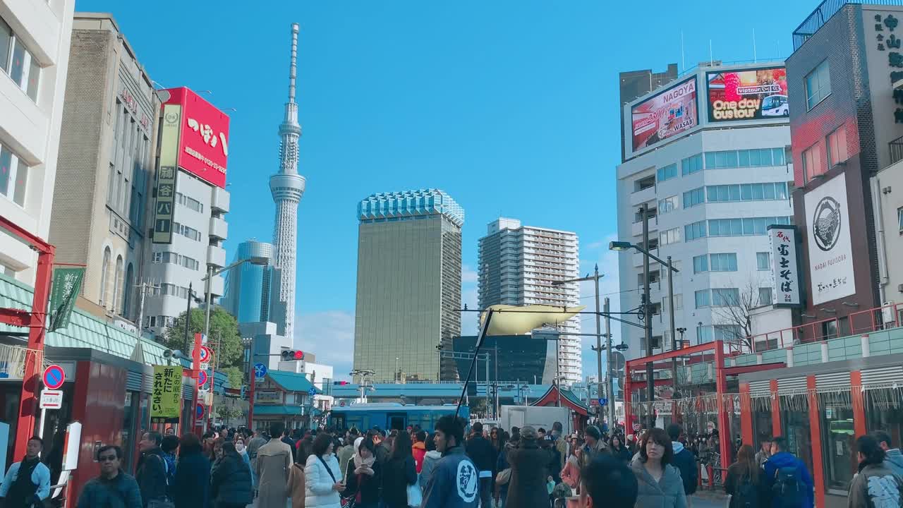 浅草东京天空树视频素材