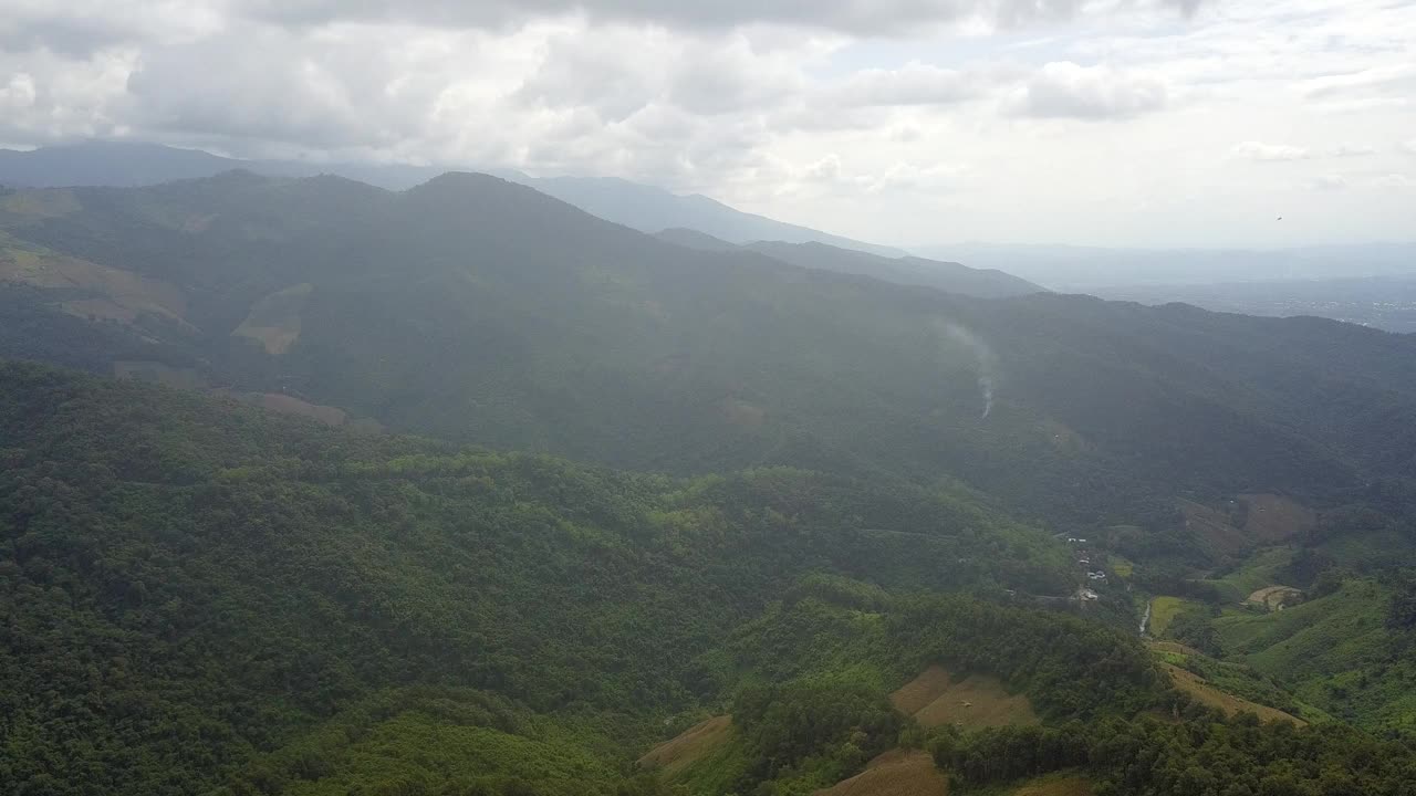 泰国北部的山景视频素材