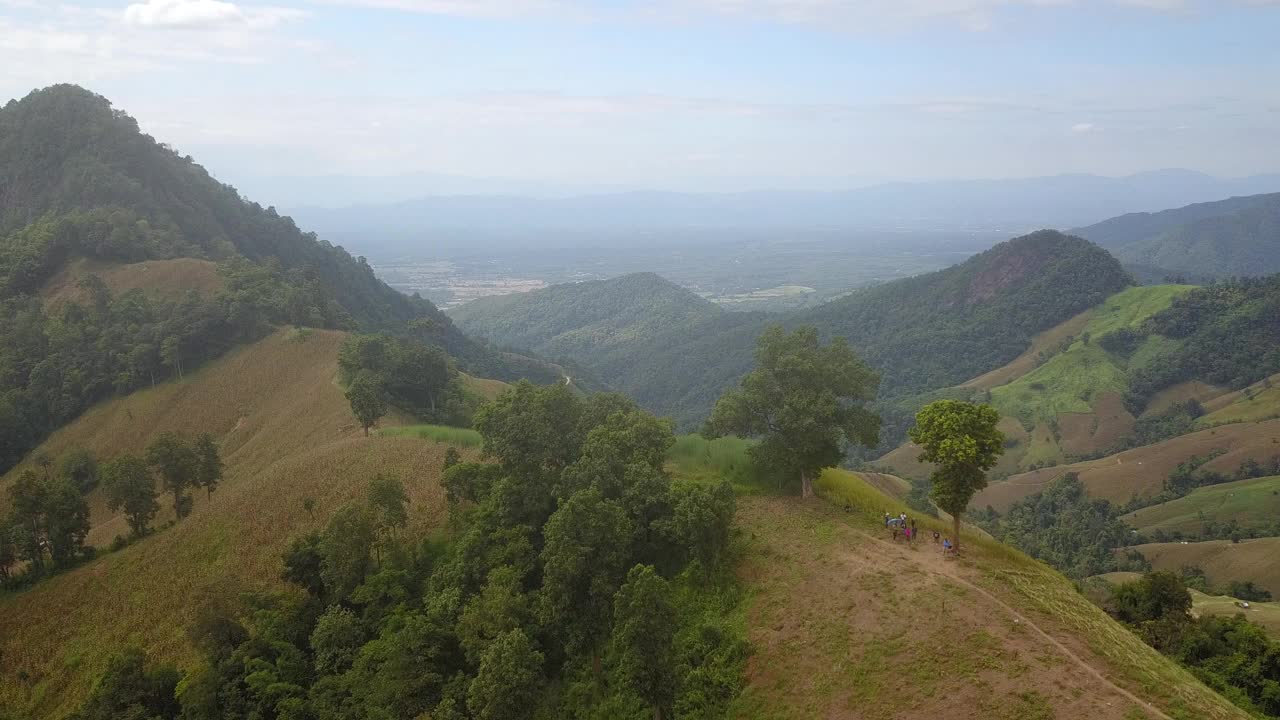 泰国北部的山景视频素材