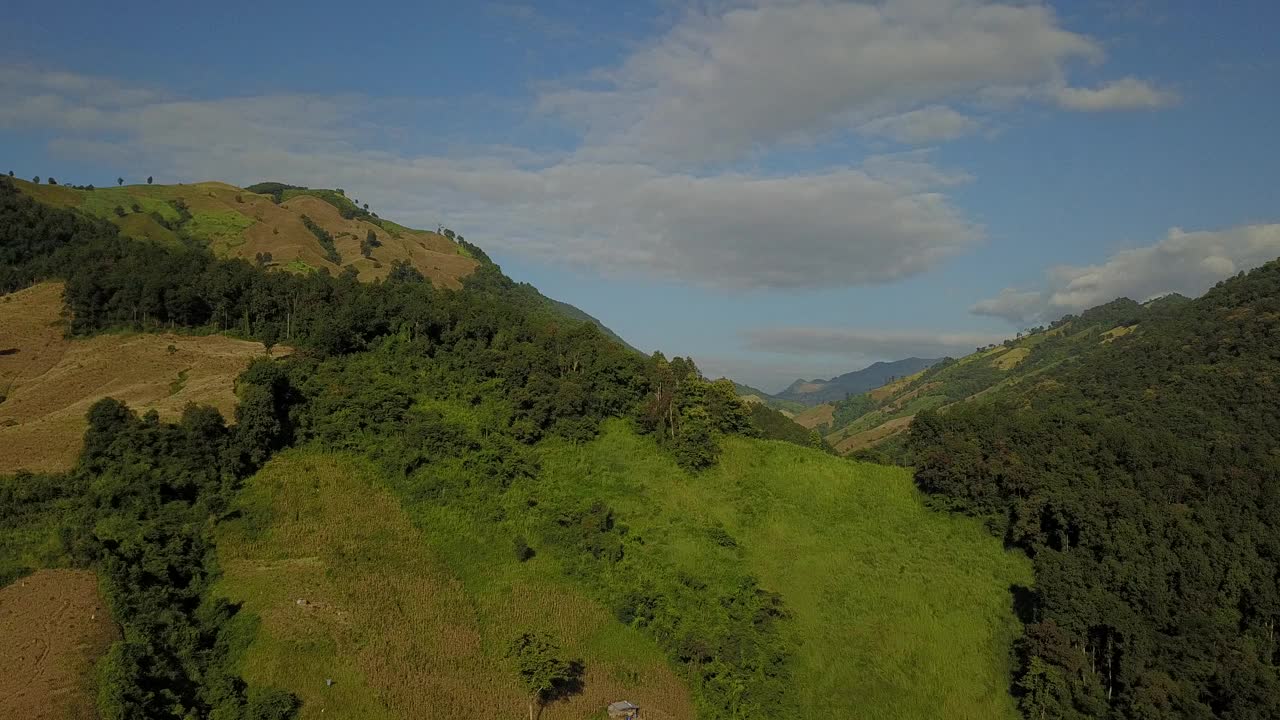 泰国北部的山景视频素材