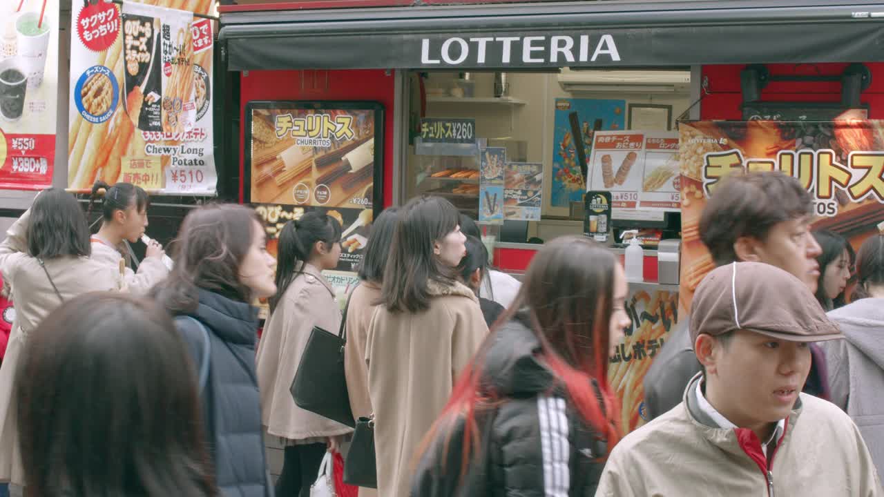 竹下街-原宿视频素材