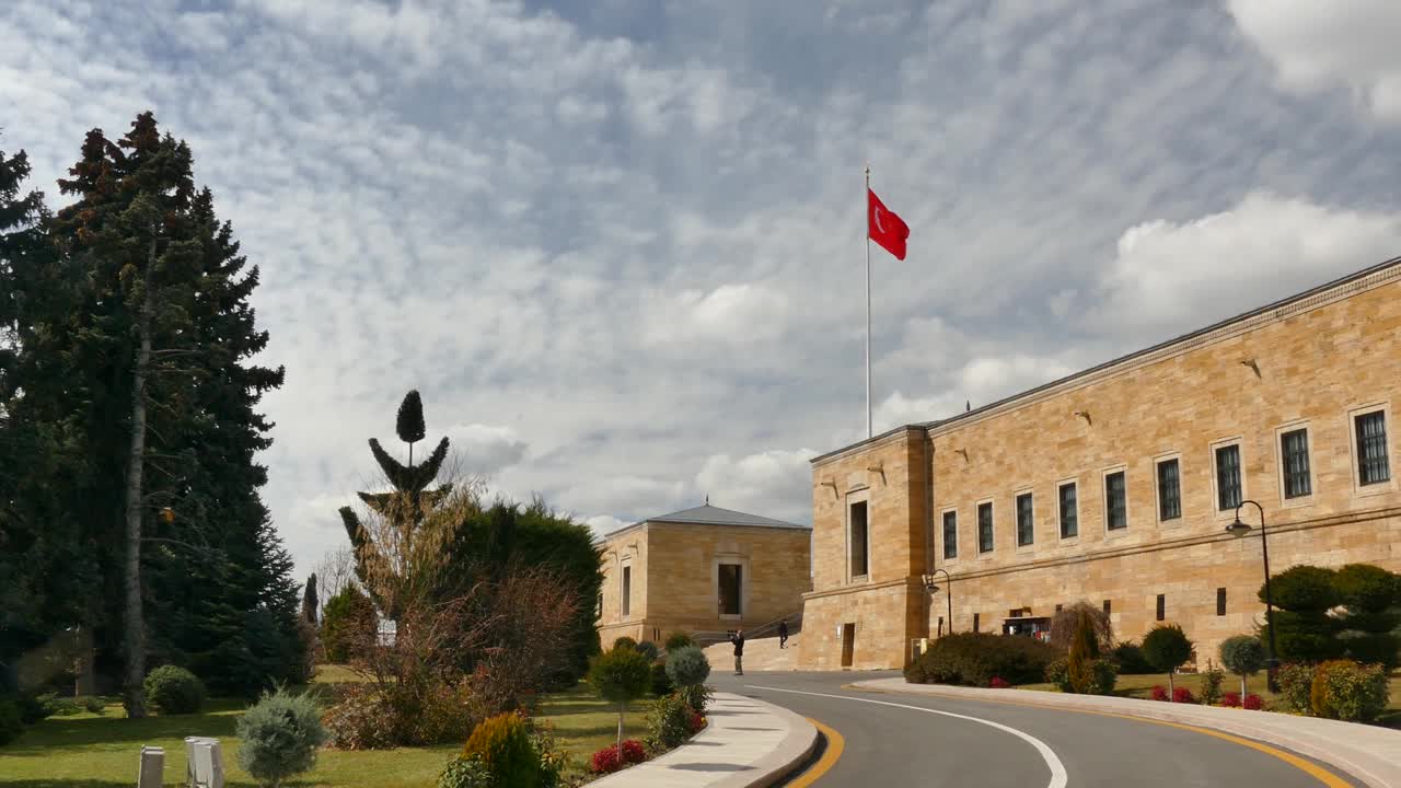 穆斯塔法·凯末尔陵墓Atatürk with People视频素材