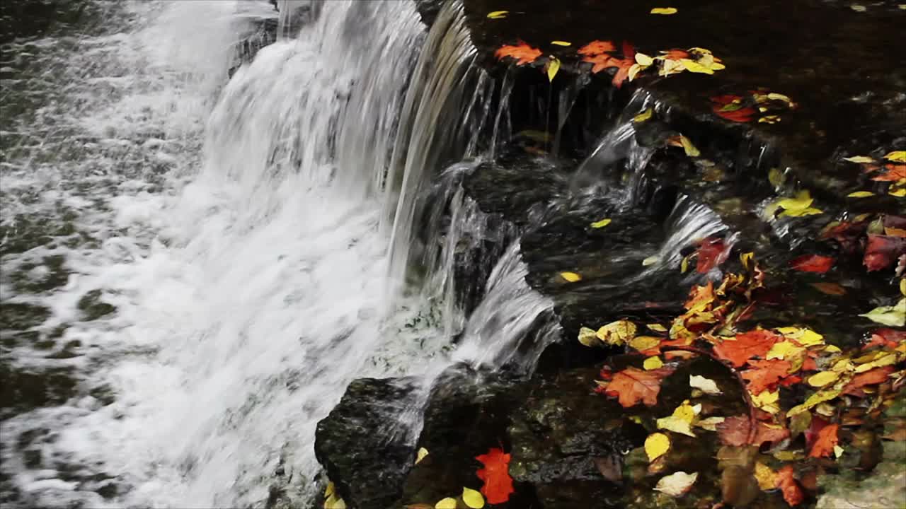 马蹄瀑布圈顶部视频素材