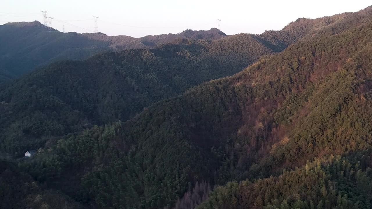 亚洲绿水青山的航拍照片视频素材