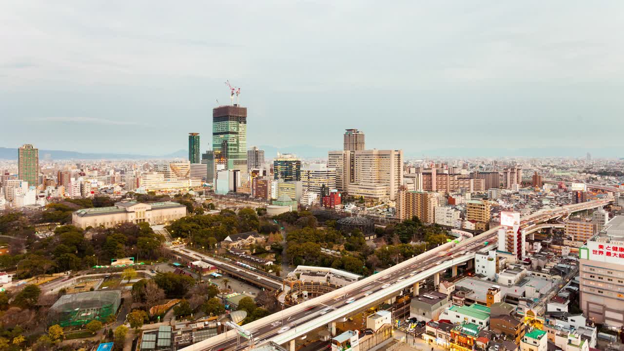 《时光流逝》中的日本大阪视频素材