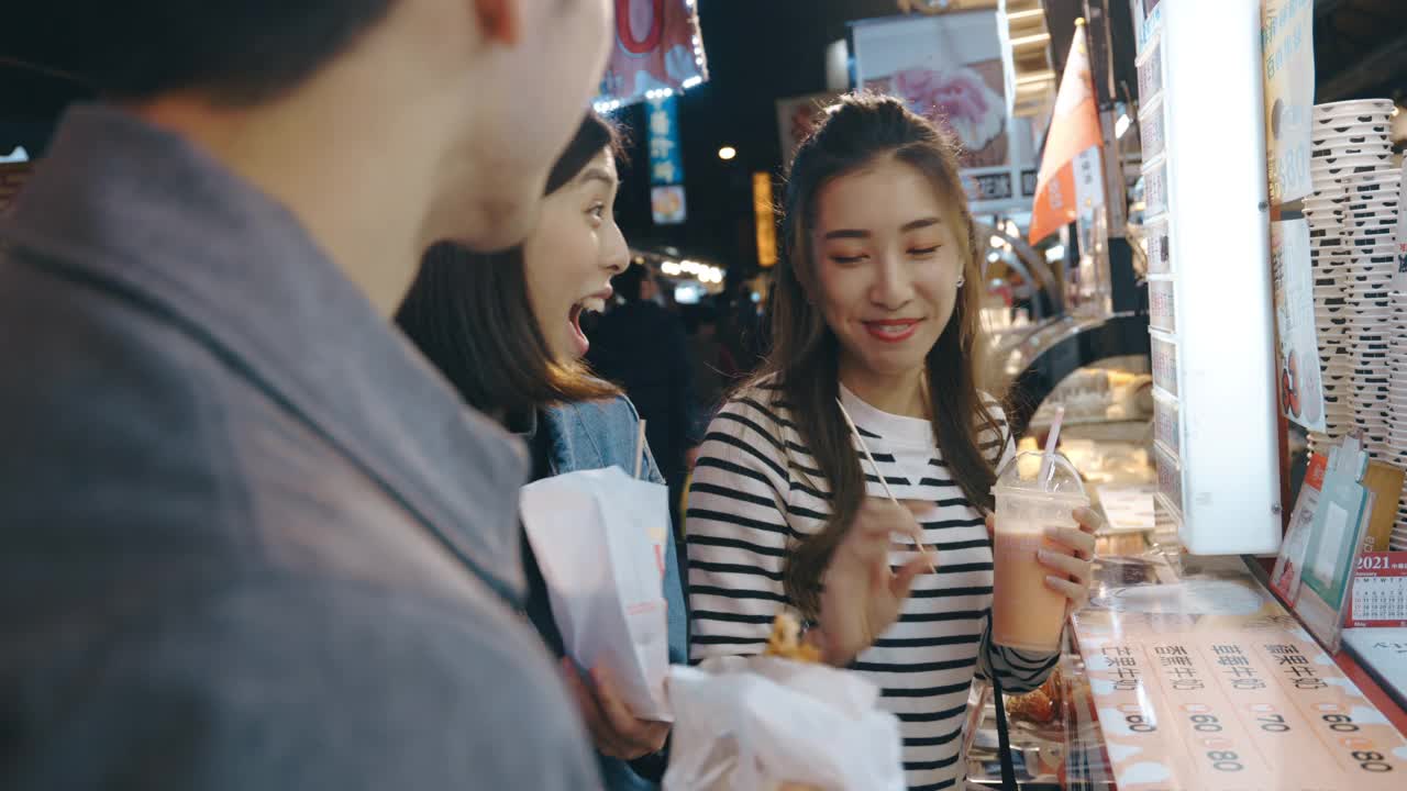 台湾的夜市视频素材