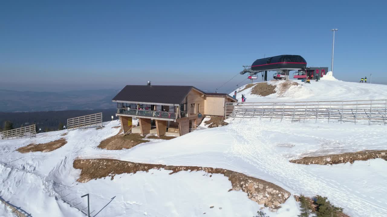 滑雪胜地视频素材