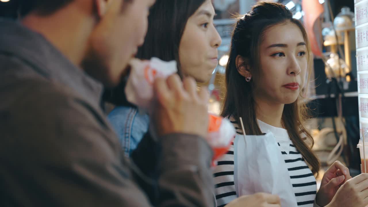 台湾的夜市视频素材