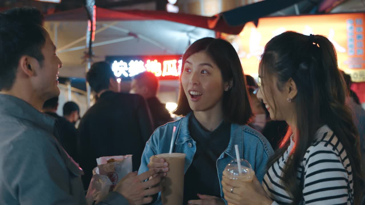 台湾的夜市视频素材