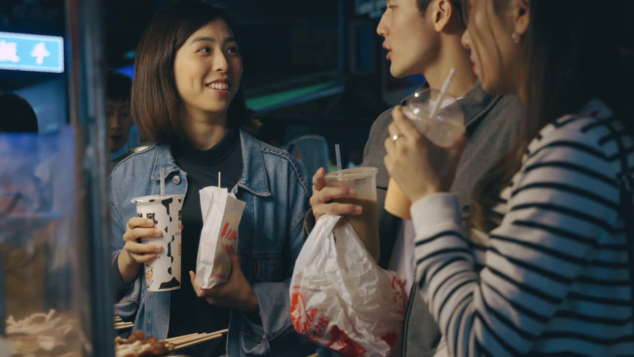 台湾的夜市视频素材