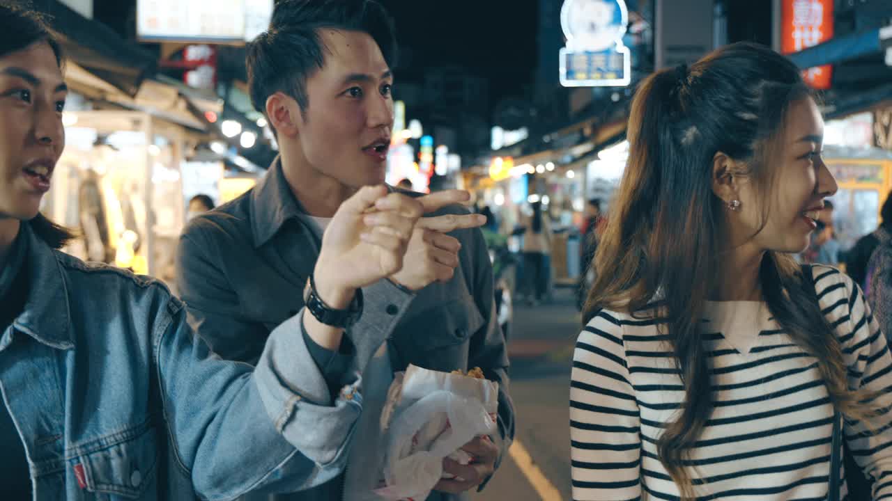 台湾的夜市视频素材