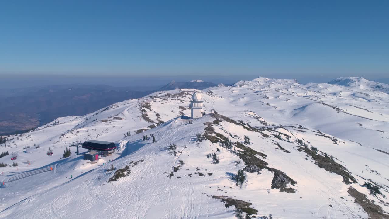 滑雪胜地视频素材