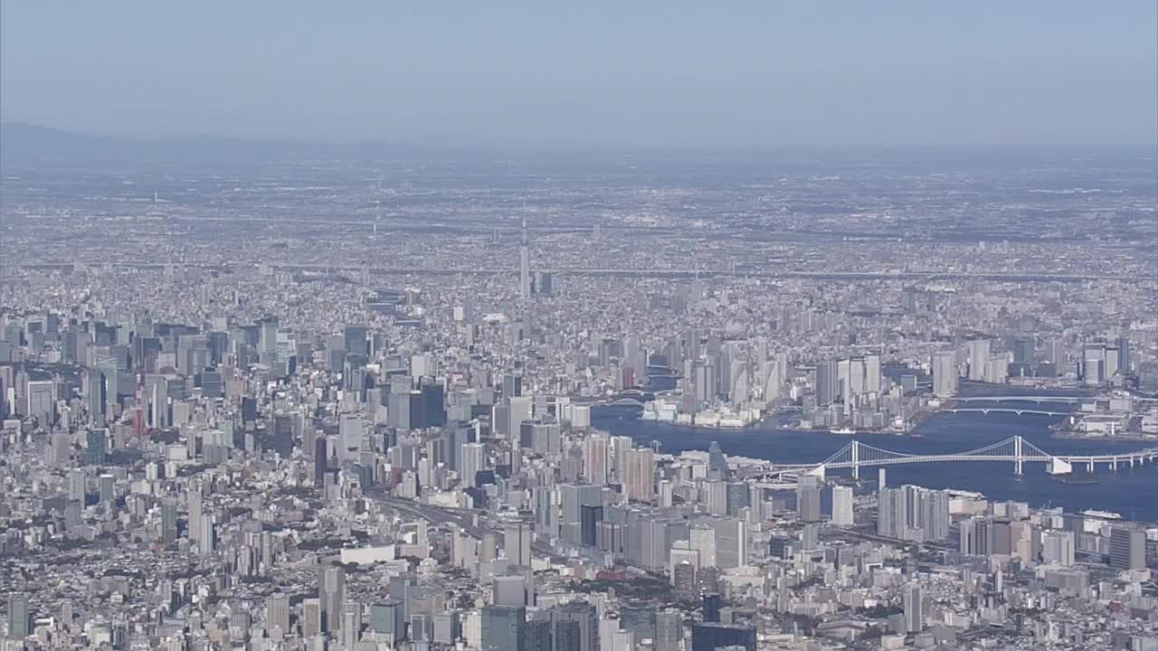 东京天际线，东京天空树，日本视频素材