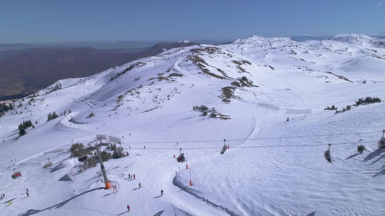 滑雪胜地视频素材