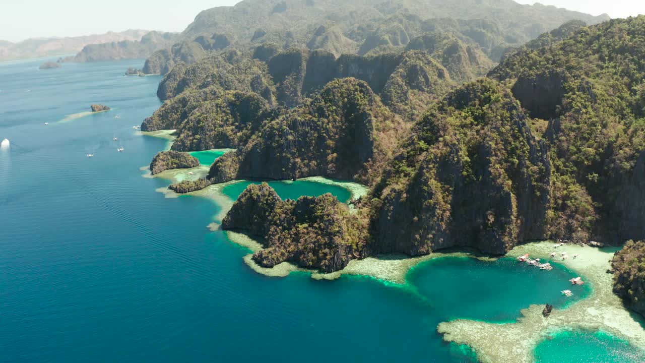 热带岛屿Busuanga，巴拉望，菲律宾视频素材